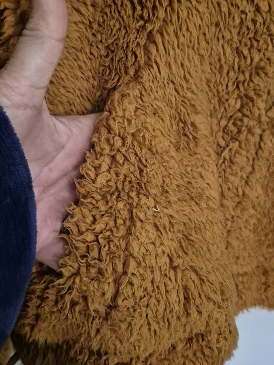 Free People Nantucket Toasted Coconut Teddy Fleece Pullover S.XS - Picture 5 of 11